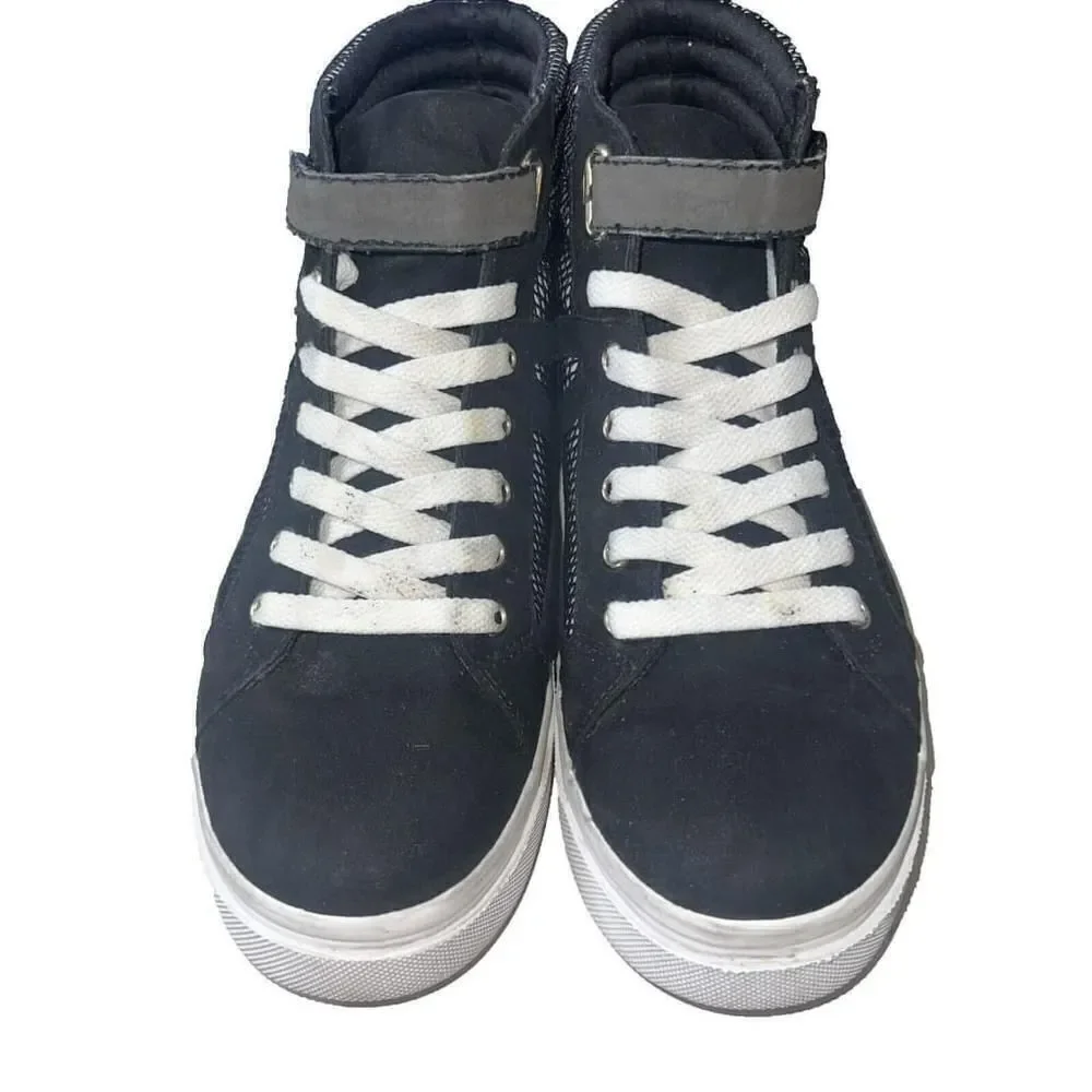 Women's Juicy Couture Chester High Top Fashion Sneakers Shoes Black White Sz 9